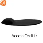 Tapis de souris avec repose poignet en gel T'nB Ergo (Noir) - garanti