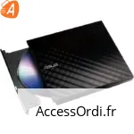 Graveur DVD externe slim Asus SDRW-08D2S-U Lite (Noir) (garanti)