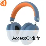 Casque Micro Bluetooth T'nB Bounce (Bleu/Orange) - garanti