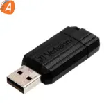 Clé USB 3.2 Verbatim PinStripe - 16Go (Noir) (garanti)