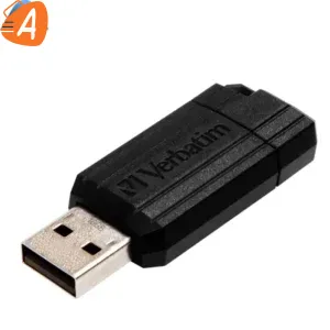 Clé USB 3.2 Verbatim PinStripe - 16Go (Noir) (garanti)